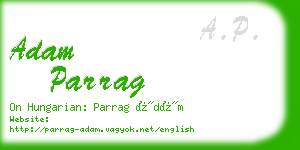 adam parrag business card